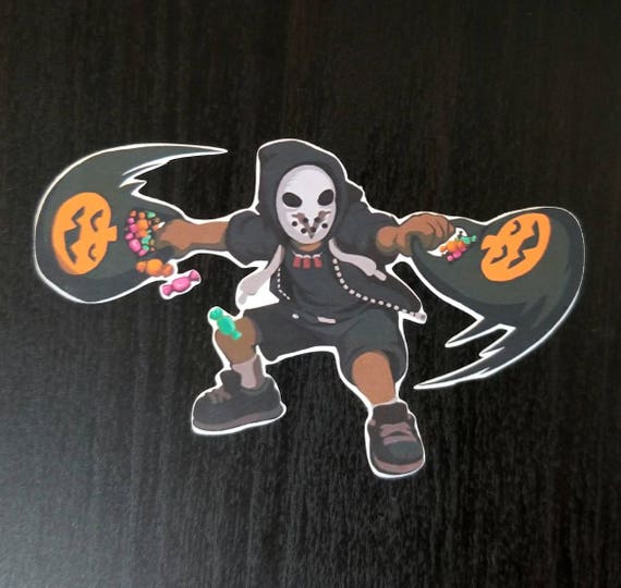 Large Halloween Reaper Spray Overwatch Sticker Vinyl