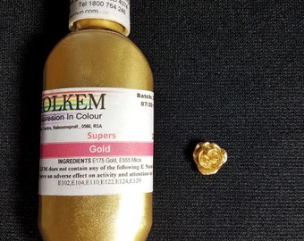 Gold Metallic Super Dust 20g By Rolkem Gold Highlighter Dust DUS348