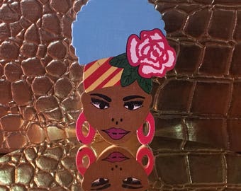 Ethnic Woman Lapel Pin