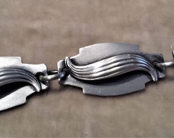 Sterling Silver Wave Bracelet
