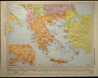 Greece Map Greece Greek Isles Map Islands Colorful