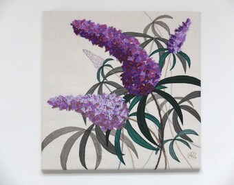 Summer Buddleia Textile Art Kit by Angela Attwood