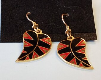 Vintage Laurel Burch Earrings, Laurel Burch Earrings,Leaf Earrings,Petite Petal Earrings, Laurel Burch Petite Petal Earrings