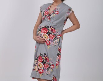 maternity hospital labor gown delivery dress robe nursing