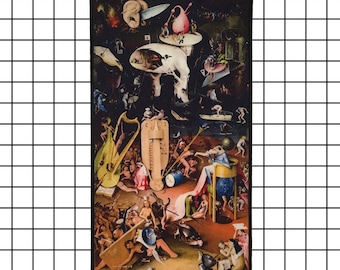 Back in stock! Hieronymus Bosch The Garden of Earthly Delights Hell Back Patch Jenni's Prints Paintings Surrealism Fantasy Art