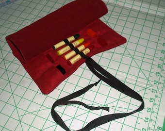 Beeswax Crayon Holder - Waldorf inspired - for 16 square and 16 stick crayons - crayons not included
