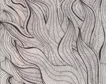 Black and White Abstract Illustration
