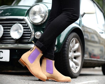 Handmade Chelsea Boot for women - can be personalised.