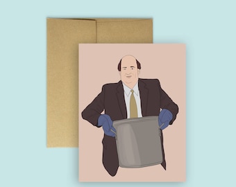The Office "Kevin's Famous Chili " Funny Card -- (Cards for Any Occasion, The Office TV, Humor Card)