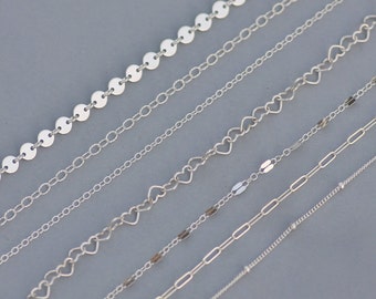Sterling Silver Simple Chain Necklace,Choose Your Style,Coin Tattoo Choker,Sterling Choker Necklace,Wrap,Layering Necklace,Layer,Dainty,Gift