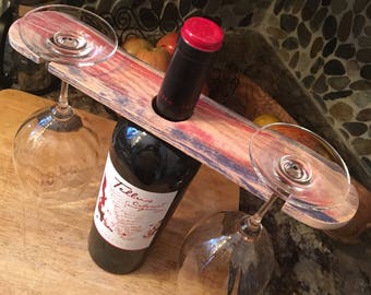 Reclaimed Wabi Sabi Wine Glass Carriage
