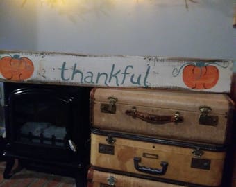 Thankful Barn Wood Sign