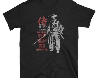 Samurai Bushido’s Eight Virtues t-shirt