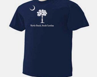 PALMETTO TREE and MOON Southern With Myrtle Beach South Carolina or Not T-Shirt
