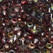 Czech ETCHED Round Seed Beads 6/0 Crystal Magic Wine 5 or 10 grams