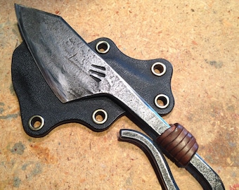 Hand Forged Blacksmith Knife skinning