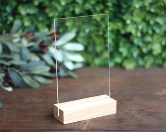Blank Acrylic Pieces, with stand