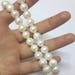 10mm freshwater pearl, loose, pearl beads, large pearl, white, cultured pearl, fully drilled, wholesale, 5 beads