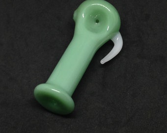 Erlenmeyer Flask Spoon Pipe w/ Horn