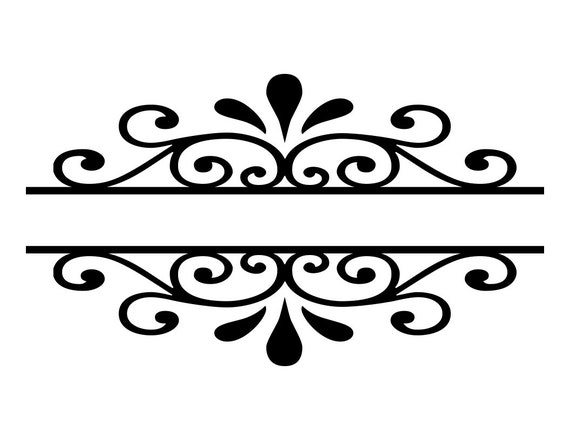 Download Scroll Border Flourish SVG Cutting File Decorative Word ...