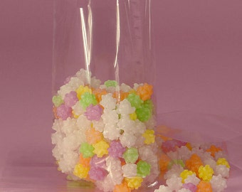 50 Large Clear Cello Bags, Cello Favor Bags, Cello Popcorn Bags, Cello Candy Bags, Cello Gift Bags, Cello Packaging Bags