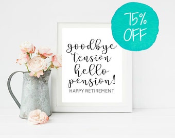 Goodbye Rente Goodbye printable | Etsy