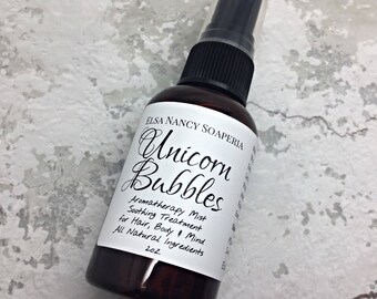 UNICORN BUBBLES Aromatherapy Mist, Body Mist , Hair Mist , Hair PerfumeValentine's Day Gifts