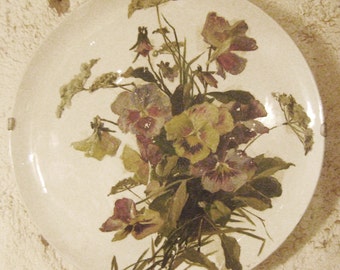 pair of antique plates decorated wall