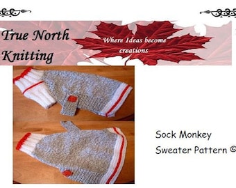 Sock Monkey Dog Sweater Pattern