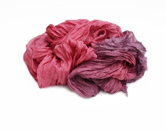 raspberry silk scarf - Tatiana - pink, mauve silk scarf.