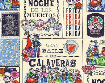 Fabric by the Yard -- Baile de Calaveras from Alexander Henry