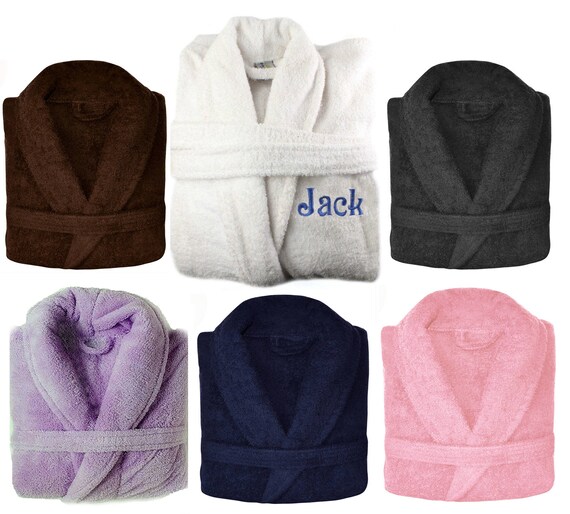 Personalised Embroidered Towelling Robe 550 GSM 100% Egyptian