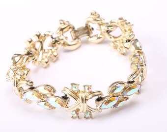 Coro Aurora Borealis Bracelet, 1950s