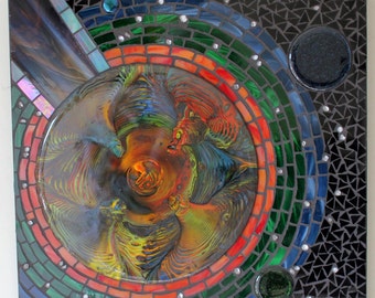 Mosaic Art, Stained Glass, Fused Glass, Cosmos, Outer Space, Planet, Stars