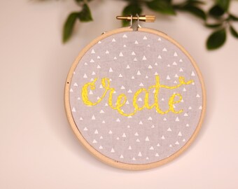 Create | Daily Reminder | 4" Embroidery Design