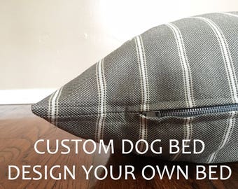 You Choose Fabric, Custom Dog Bed, Dog Bed, Dog Bed Cover, Any Size, Puppy Bed,Fabric Consultation