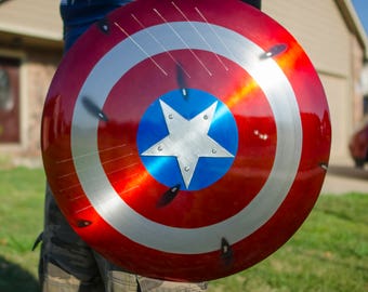Captain America Shield-Cosplay-Mancave-Shield-Avengers-Art-Costume-Custom-Civil War-Magnetic Strap-Awesome-Comic Con