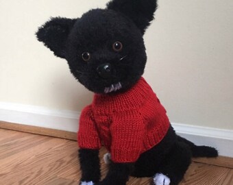 Chihuahua dog crochet pattern PDF + free crochet sweater pattern, English USA.