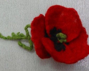 Felt Jewelry,Felt Flower,Felt Necklace,Felt Flower Brooch,Sweet Flower,Handmade,OOAK,With Love for Her,Felt Brooch,Spring Flowers