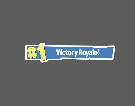 Fortnite First Place 1 Victory Royale Banner Sticker