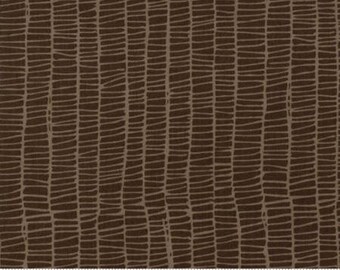MODA Merrily Weave Chocolate Brown 48215 18 by Gingiber
