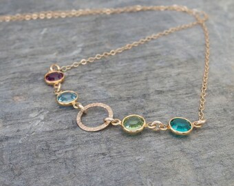 Grandma necklace Mothers necklace Birthstone necklace Family necklace Mothers birthstone necklace Personalized grandma gift mom jewelry