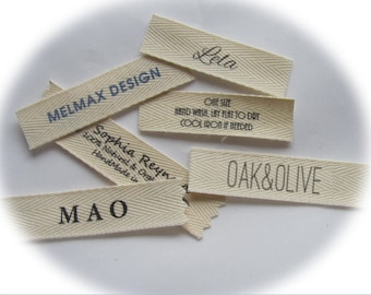 Organic Cotton Name Labels sew on name tags clothing