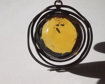 Amber EYE PENDANT