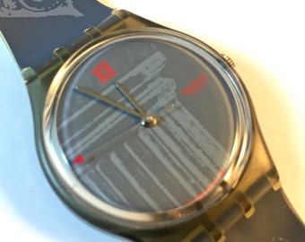 1991 "Obelisque" Vintage Men's Swatch Watch GM104 - PRINTING ERROR