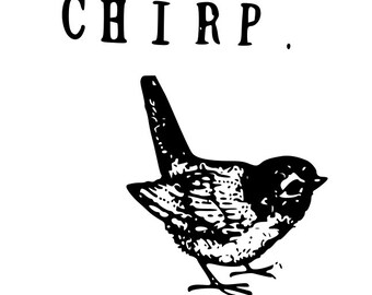 Rae Dunn inspired Chirp/Bird Decal