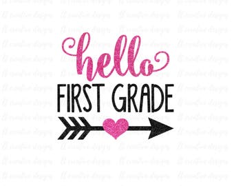 Download 1st grade svg | Etsy