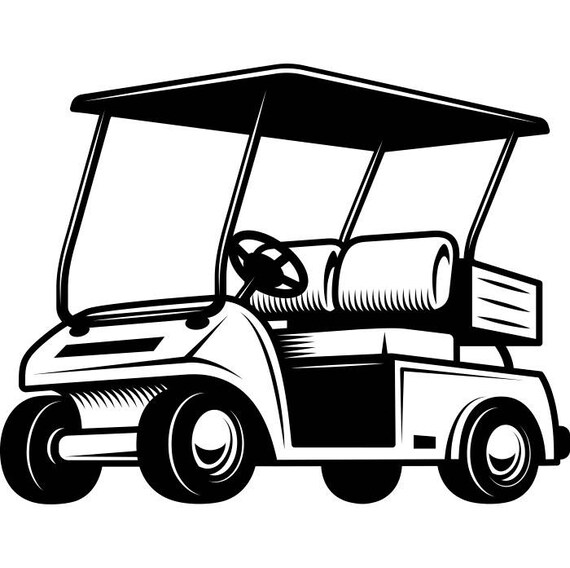 Download Golf Cart 1 Golfer Golfing Clubs Sports Course Cart Car Ball