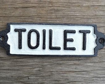 Cast iron vintage style TOILET door sign plaque railway station door sign PP2