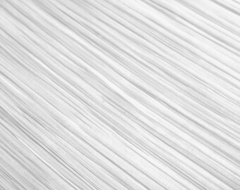 White Mushroom Pleated Polyester Chiffon Fabric